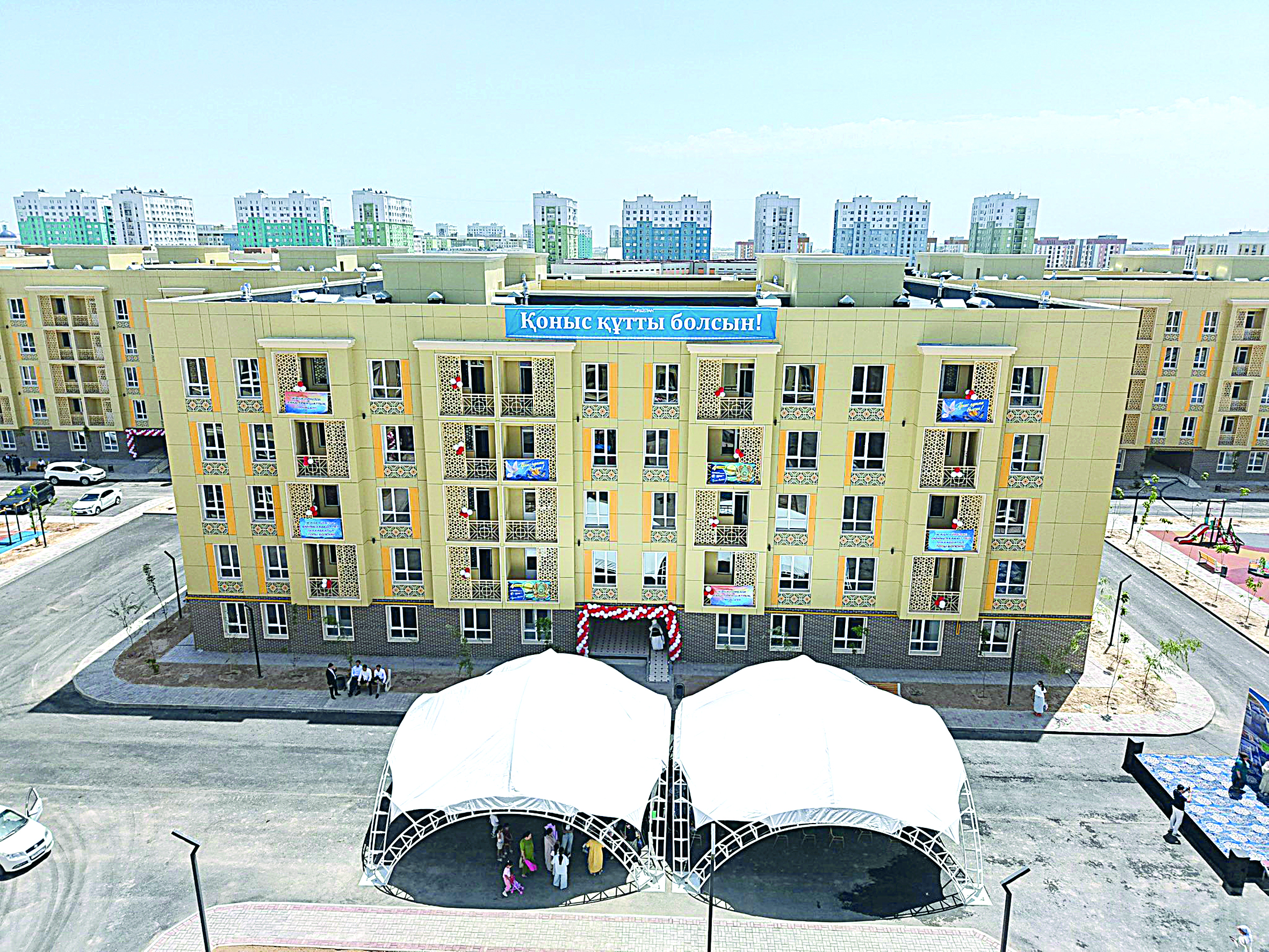 Túrkistanda 3 myńnan astam adam baspanaly boldy